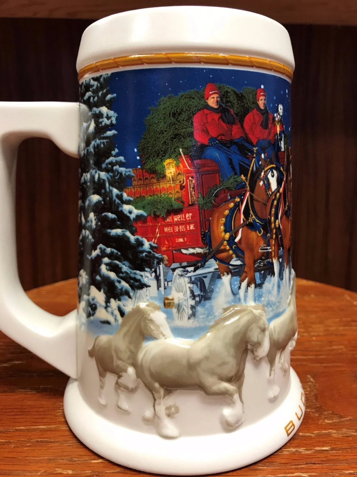 2005 Budweiser Holiday Stein with Certificate of Authenticity and Original Box 2
